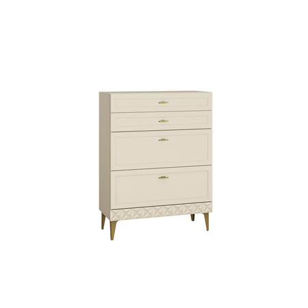 Гостиная Марион композиция 1 слоновая кость С341 PE, слоновая кость 6898 ПВХ, белый PE шагрень (собирается на любую сторону)