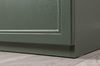 Шкаф двустворчатый Марион 16.340.02 дымчатый зеленый K521, олива шагрень AG 1050 ПВХ