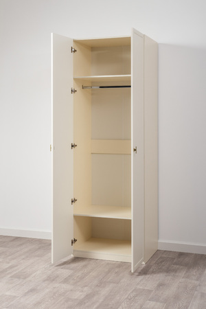 Шкаф двустворчатый Марион 16.340.02 слоновая кость С341 PE, слоновая кость 6898 ПВХ