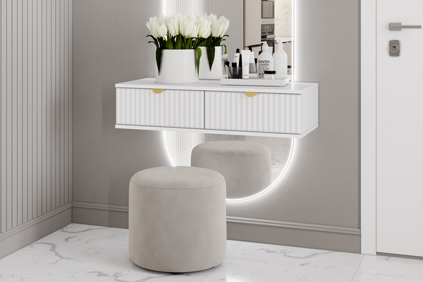 Прихожая Дакота композиция 2 меренга, белый, без пуфа